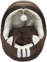 Brązowe Legowisko dla kota budka 40x40x35cm KITTY