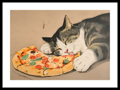 Plakat 42x29,7cm Pizza Dla Kota na Arena.pl