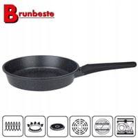 Patelnia 26cm MARMURKOWA Tradycyjna Patelnia na INDUKCJE GAZ NON-STICK