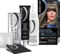 SYOSS PERMANENT COOL COLOR FARBA DO WŁOSÓW NR 7_46 CHŁODNY ŚREDNI BLOND