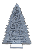 choinka drewniana 2d   25cm