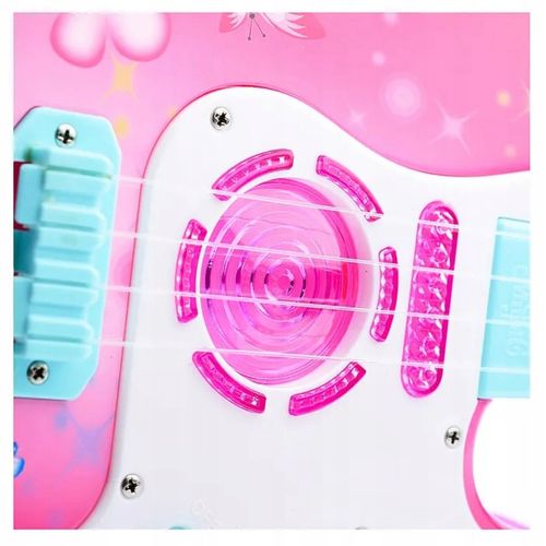 GITARA ROCKOWA DLA DZIECI ŚWIECI GRA INSTRUMENT DŹWIĘK na Arena.pl