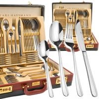 SZTUĆCE ZESTAW SZTUĆCÓW na 12 osob 72el +WALIZKA ERIS Karl Hausmann