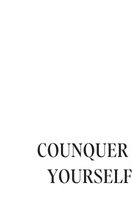 Plakat 20x30cm Z Napisami Nowoczesny Cytat  Counquer Yourself