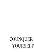 Plakat 20x30cm Z Napisami Nowoczesny Cytat  Counquer Yourself