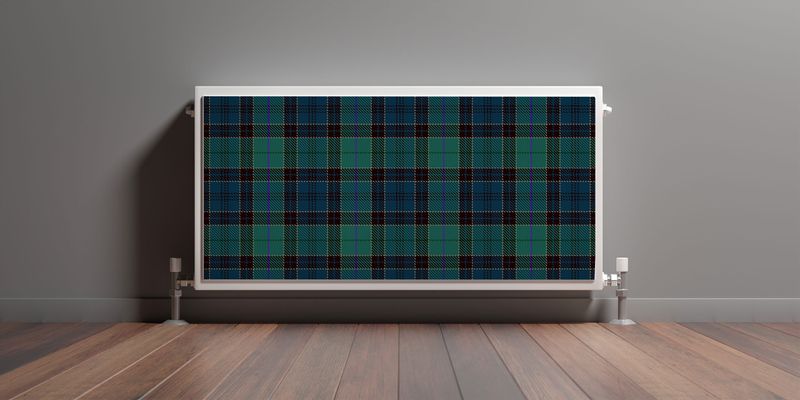 Osłona Magnetyczna Na Grzejnik Szkocka Krata 90cm x 60cm zdjęcie 3