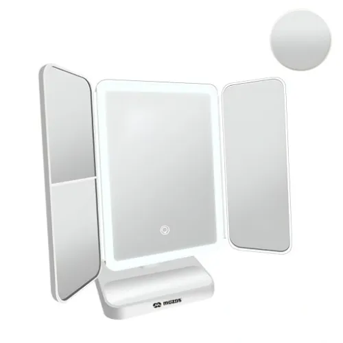 LUSTERKO DO MAKIJAŻU Z OŚWIETLENIEM LED PODŚWIETLANE POWIĘKSZAJĄCE PREMIUM na Arena.pl