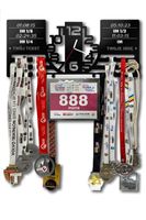 Wieszak na medale i numery startowe z zegarem REKORDY TRIATHLON  imię 433.1