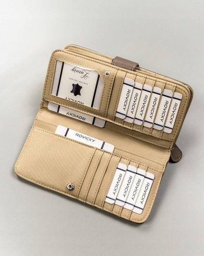 pojemny, duży portfel damski ze skóry ekologicznej - 4u cavaldi na Arena.pl