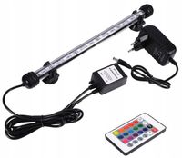 LAMPA DO AKWARIUM LED RGB 28 CM NAPOWIETRZAJĄCA IP68
