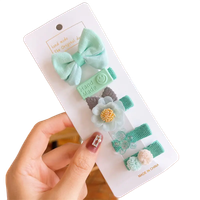 Zestaw wsuwek, spinek 5 sztuk dla Dziewczynki typ XII