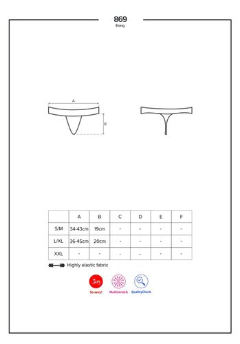 869-THO-1 stringi czarne L/XL na Arena.pl