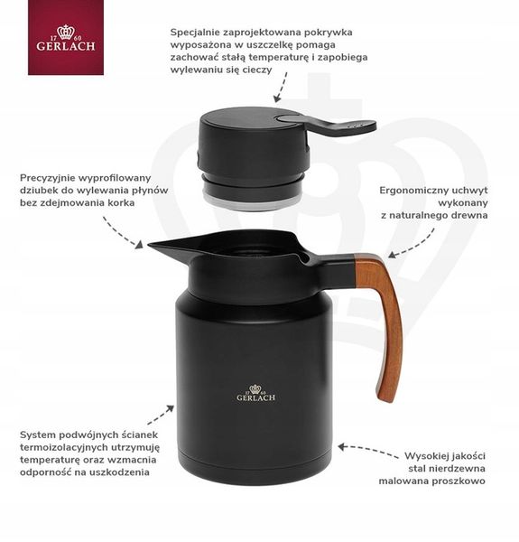 Dzbanek termiczny 1,2 l NATUR zdjęcie 5