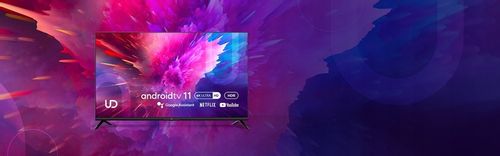 TELEWIZOR UD 24 CALE LED HD SMART GOOGLE TV DVB T T2 C2 HEVC WIFI CZARNY na Arena.pl