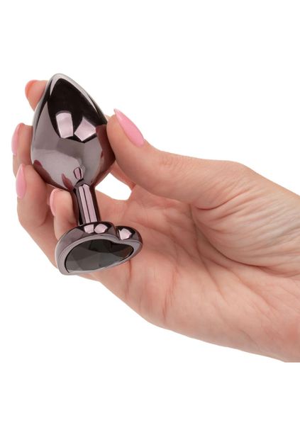 Diamond Heart Plug Large Black zdjęcie 4