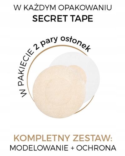 JULIMEX TAŚMA STYLIZACJA BIUSTU TAPE BA-20 BEŻOWA 5CM OSŁONKI GRATIS na Arena.pl