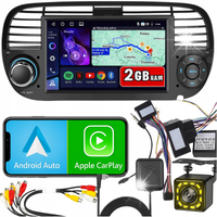 RADIO SAMOCHODOWE do Fiat 500 2007-2015 WiFi CarPlay Android GPS FM 2GB RAM