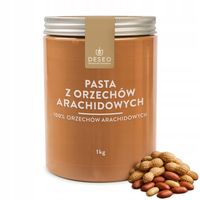 KREM MASŁO ORZECHOWE 100% DESEO PASTA Z ORZECHÓW ARACHIDOWYCH 1kg