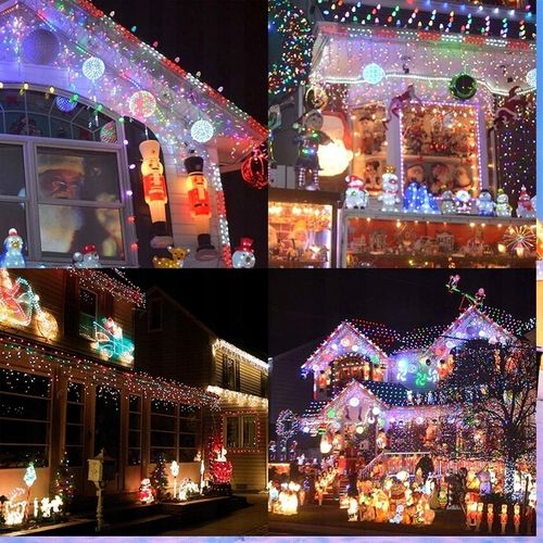 SOPLE 500 LED KURTYNA LAMPKI ZEWNĘTRZNE IP44 MULTIKOLOR + ZIMNY FLASH 24M na Arena.pl