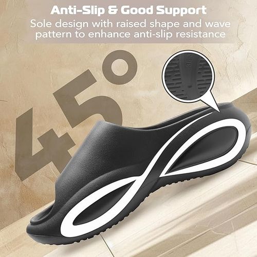 Sandały Klapki unisex wysokiej jakości materiał EVA czarne 44-45 na Arena.pl