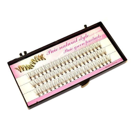 Rzęsy Kępki jedwabne super gęste 8mm 0.10mm C zdjęcie 1