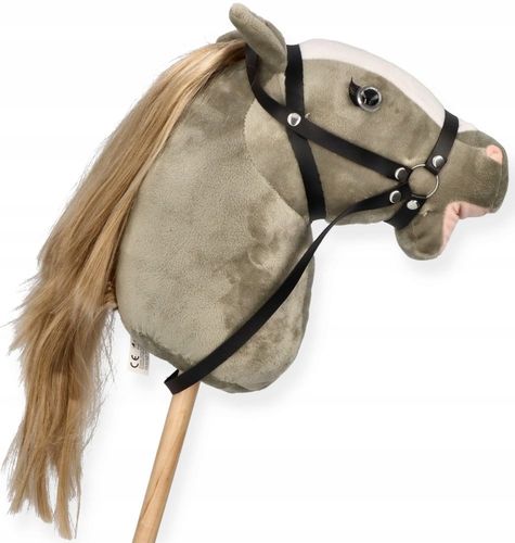 Premium Hobby Horse Konik na patyku Głowa konia kiju Skoczek SIWEK CZESANIA na Arena.pl