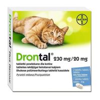 DRONTAL Cat Tabletki na pasożyty robaki skuteczne odrobaczenie kota