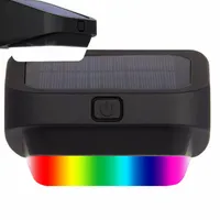 Lampka solarna ogrodowa led rgb na schody taras płot czujnik zmierzchu