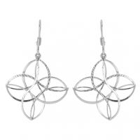 SREBRNE KOLCZYKI PRZESTRZENNE NA BIGLU SREBRO PRÓBY 925