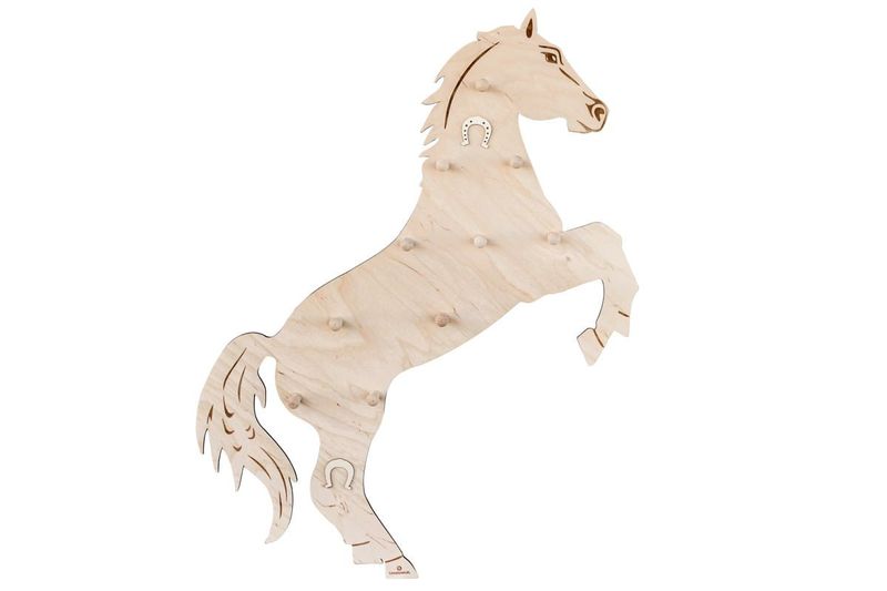 Wieszak ścienny w kształcie konia zdjęcie 1