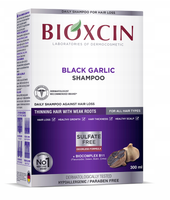 BIOXCIN SZAMPON PRZECIW WYPADANIU WŁOSÓW ekstrakt czarnego czosnku 300 ml