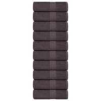 Ręczniki dla gości, 10 szt., antracyt, 30x50 cm, bawełna 100%