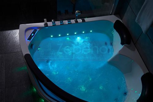 WANNA NAROŻNA Z HYDROMASAŻEM 150x150 MOCNE 2 POMPY GRZAŁKA na Arena.pl