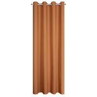 Stylowa zasłona na przelotkach RITA 140X250 matowa ruda