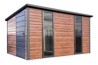 Schowek - domek ogrodowy 3x2 m drzwi okno drewnopodobny spad w tył SO177