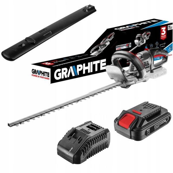 Nożyce do żywopłotu+ akumu.2Ah +ładowarka GRAPHITE zdjęcie 1