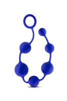 performance silicone anal beads indigo