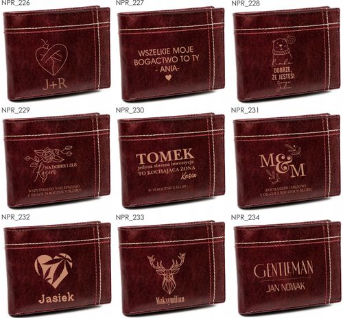 Portfel grawer ELEKTRYK fajny prezent +IMIĘ tanio na Arena.pl