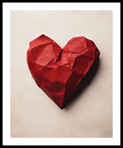 Plakat 40x50cm Kreślone Serce na Arena.pl
