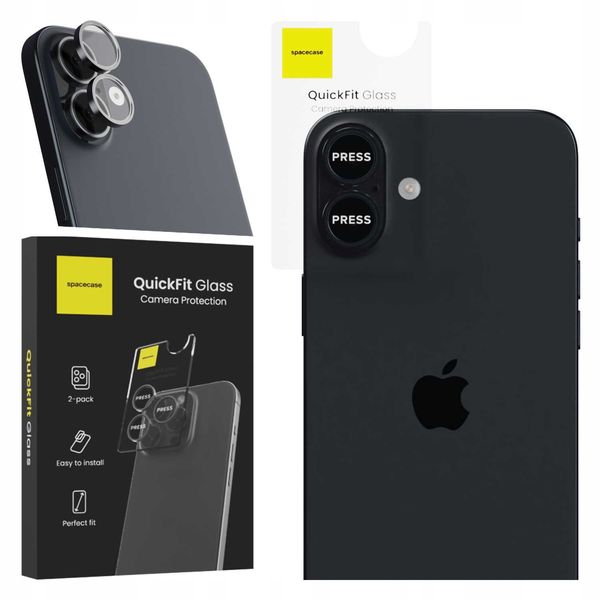 Spacecase Quickfit Camera Iphone 16/16 Plus Black zdjęcie 11