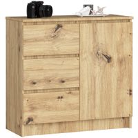 KOMODA K80 JERRY 1D 3SZ PK DĄB ARTISAN