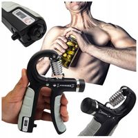 2x Ściskacz gripper z licznikiem regulowany 10-100kg do ćwiczeń nadgarstka