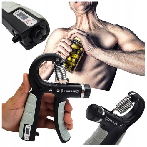 2x Ściskacz gripper z licznikiem regulowany 10-100kg do ćwiczeń nadgarstka na Arena.pl