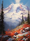 Plakat 30x40cm Majestat Górskich Przełęczy