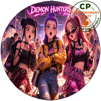 Opłatek waflowy na tort - K-Pop Demon Hunters - Przygody Huntrix