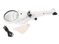 LUPA JUBILERSKA BIURKOWA DUŻA 12X 8X 18 LED USB WYSOKA JAKOŚĆ WYKONANIA