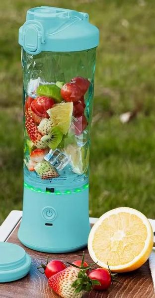 BLENDER SHAKER TURYSTYCZNY DIODY LED USB-C AKUMULATOR 600ML BEZPRZEWODOWY zdjęcie 10