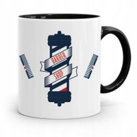 Kubek Czarny Fryzjera Fryzjerki Barber Shop Z Nadrukiem Ze Zdjęciem