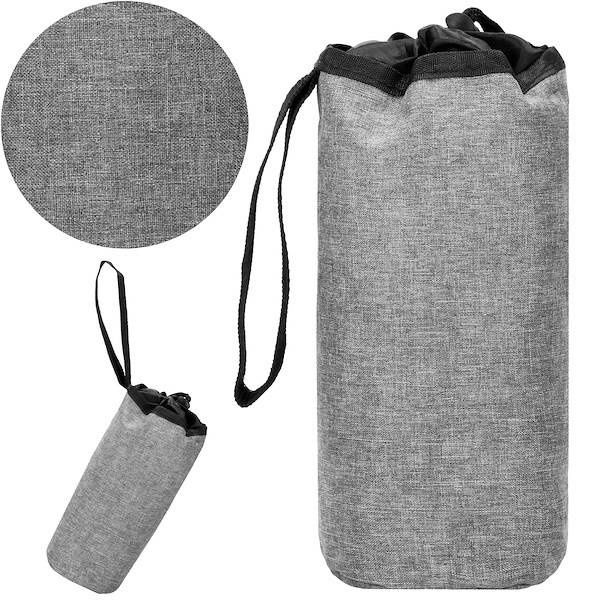 Kosz do przechowywania zabawek pojemnik z uchem szaro-żółty zdjęcie 1