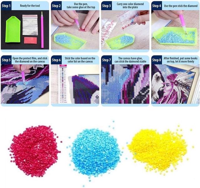 Zestaw do malowania diamentami DIY Morze zdjęcie 5